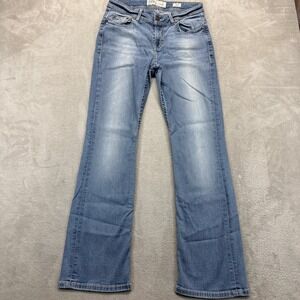 BKE Denim Jeans Women's 28R Dakota Y2K Bootcut Mid Rise Medium Wash Blue Denim